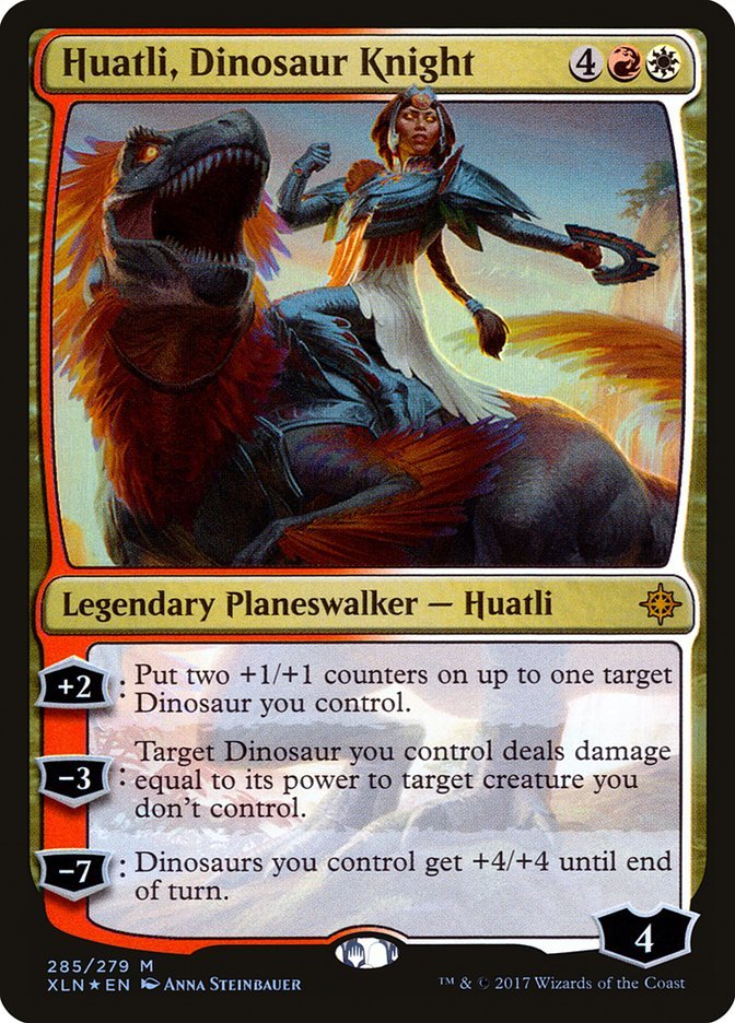 Huatli, Dinosaur Knight [Ixalan] - Card Brawlers