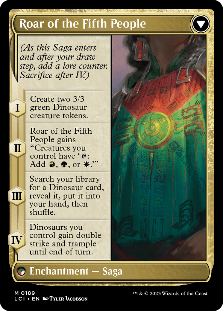 Huatli, Poet of Unity // Roar of the Fifth People [The Lost Caverns of Ixalan Prerelease Cards] - Card Brawlers