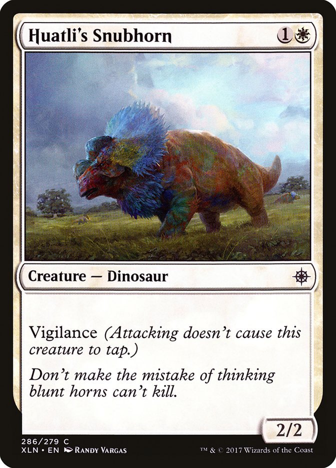 Huatli's Snubhorn [Ixalan] - Card Brawlers