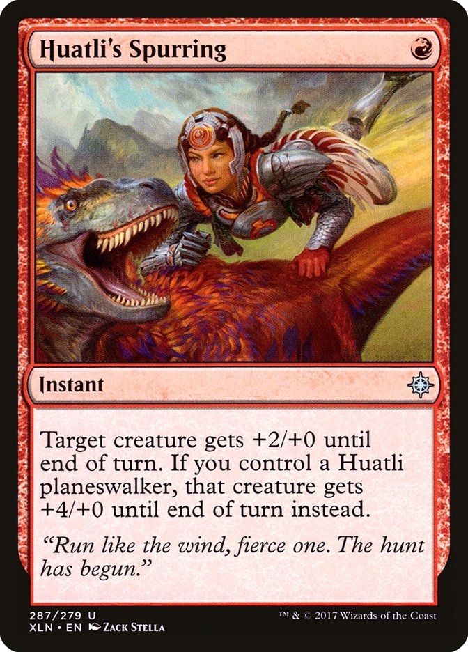 Huatli's Spurring [Ixalan] - Card Brawlers