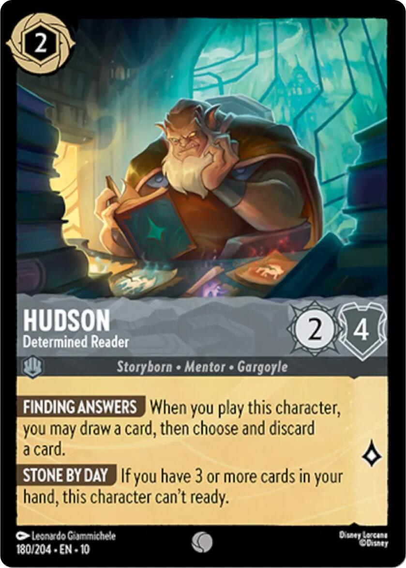 Hudson - Determined Reader (180/204) [Whispers in the Well] - Card Brawlers