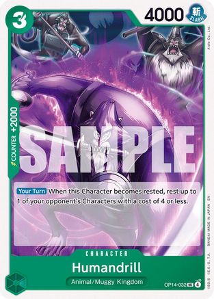 Humandrill (OP14-032) - The Azure Sea's Seven - Card Brawlers