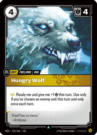Hungry Wolf (125/166) - Vendetta - Card Brawlers
