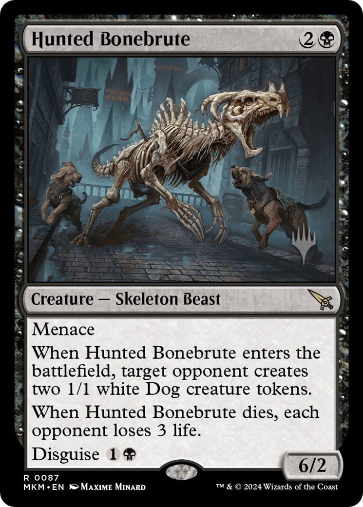 Hunted Bonebrute (Promo Pack) [Murders at Karlov Manor Promos] - Card Brawlers