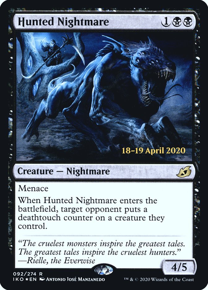 Hunted Nightmare [Ikoria: Lair of Behemoths Prerelease Promos] - Card Brawlers