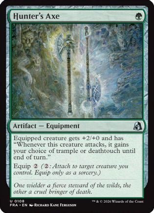 Hunter's Axe (FRA-108) - Reality Fracture Foil - Card Brawlers