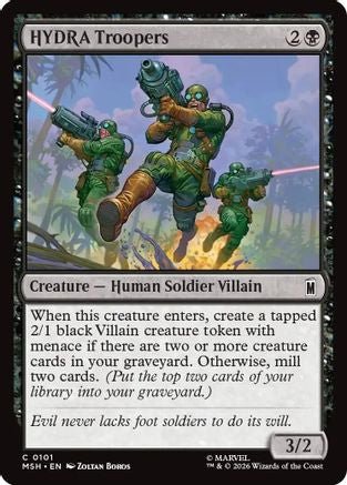 HYDRA Troopers (MSH-101) - Marvel Super Heroes Foil - Card Brawlers