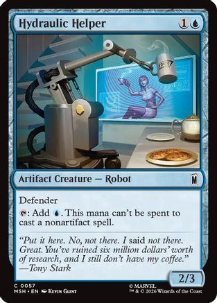 Hydraulic Helper (MSH-057) - Marvel Super Heroes Foil - Card Brawlers