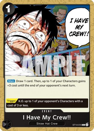 I Have My Crew!! (Reprint) (ST14-016) - Premium Booster -The Best- Vol. 2 - Card Brawlers