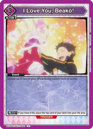 I Love You, Beako! (UE24BT/REZ-1-095) - UE24BT ReZERO Starting Life in Another World - Card Brawlers