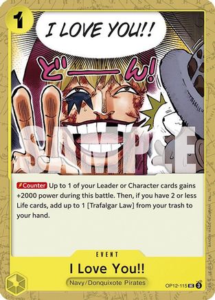 I Love You!! (OP12-115) - Legacy of the Master - Card Brawlers