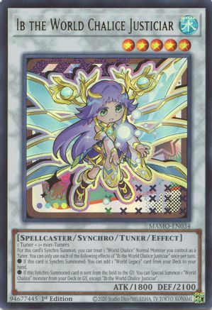 Ib the World Chalice Justiciar (MAMO-EN034) - Magnificent Monsters 1st Edition - Card Brawlers