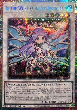 Ib the World Chalice Justiciar (Starlight Rare) (MAMO-EN034) - Magnificent Monsters 1st Edition - Card Brawlers