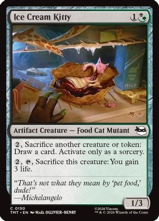 Ice Cream Kitty (TMT-150) - Teenage Mutant Ninja Turtles - Card Brawlers