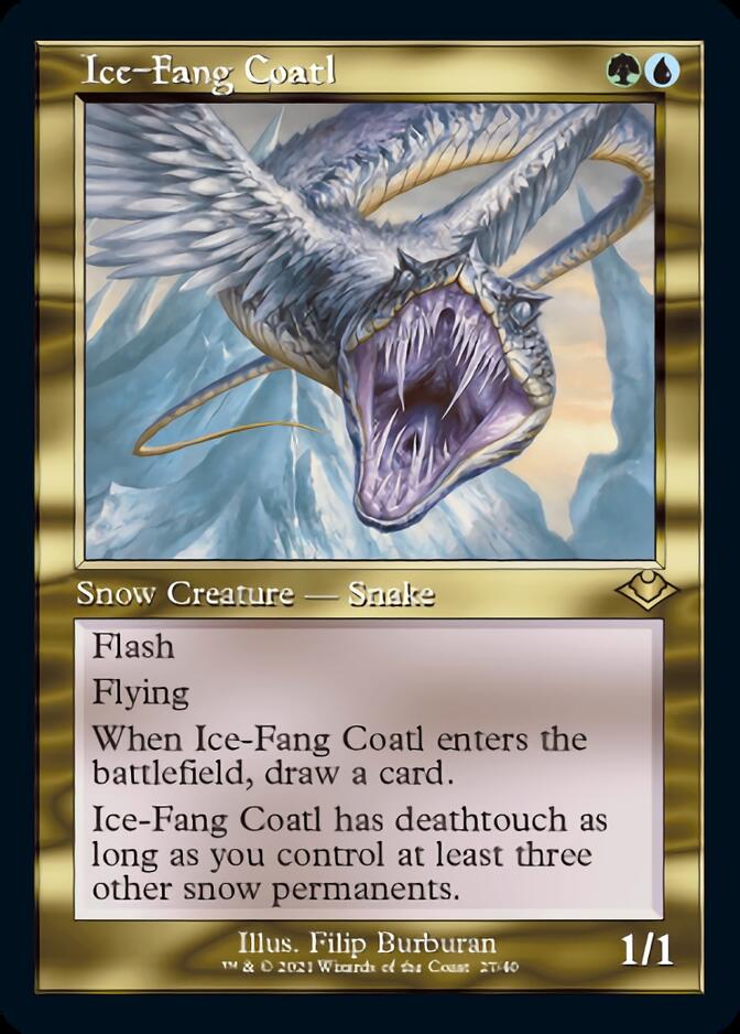 Ice - Fang Coatl (Retro) [Modern Horizons] - Card Brawlers