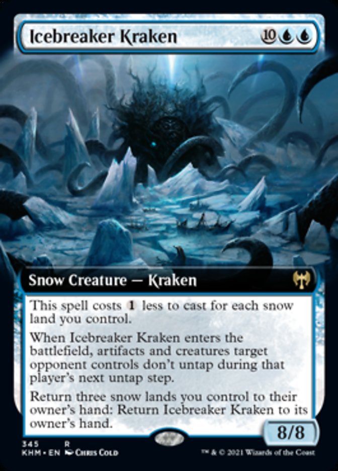 Icebreaker Kraken (Extended Art) [Kaldheim] - Card Brawlers