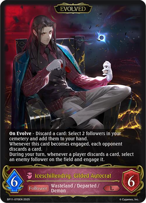 Iceschillendrig, Gilded Autocrat (Evolved) (BP11 - 070EN) [Bullet of Fate] - Card Brawlers