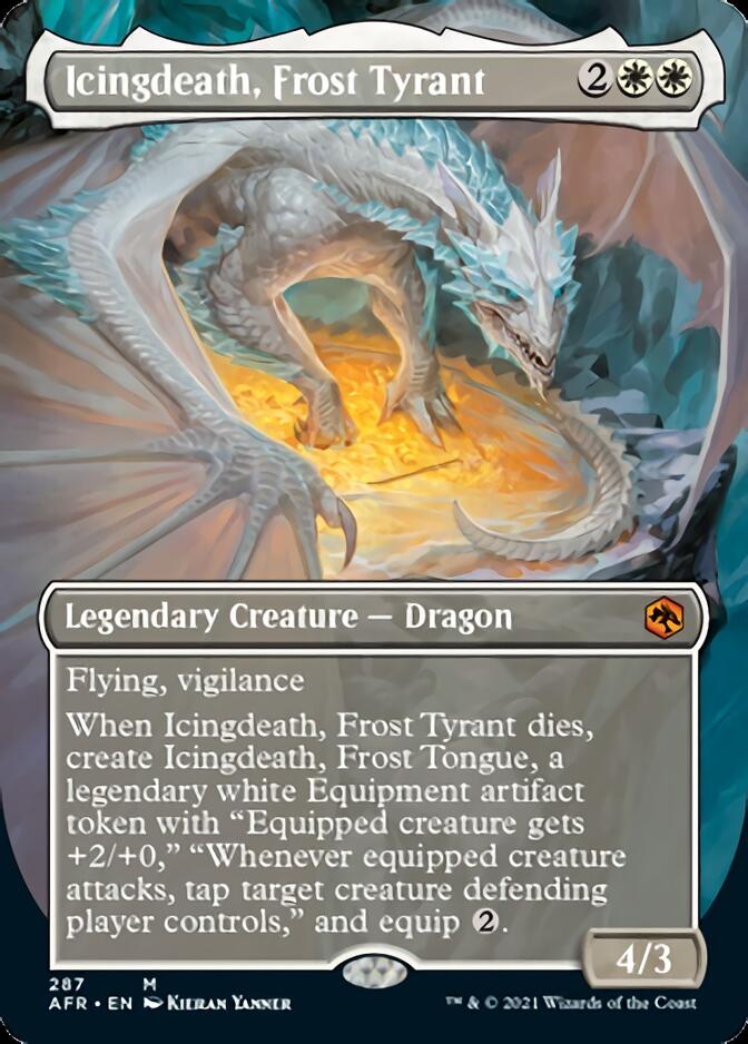 Icingdeath, Frost Tyrant (Borderless Alternate Art) [Dungeons & Dragons: Adventures in the Forgotten Realms] - Card Brawlers