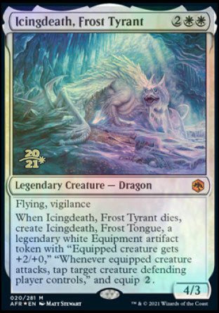 Icingdeath, Frost Tyrant [Dungeons & Dragons: Adventures in the Forgotten Realms Prerelease Promos] - Card Brawlers