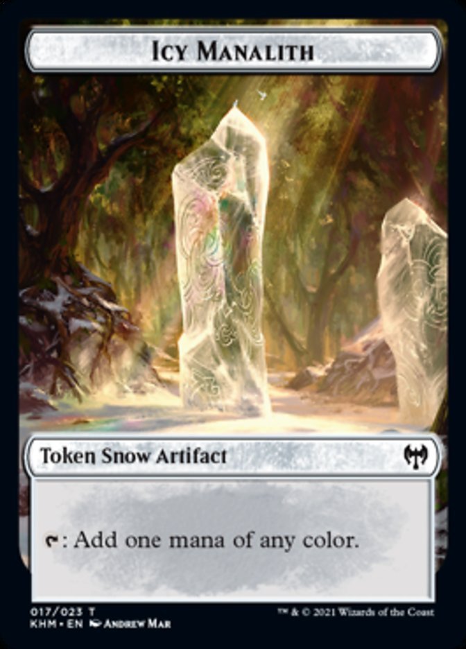 Icy Manalith Token [Kaldheim Tokens] - Card Brawlers