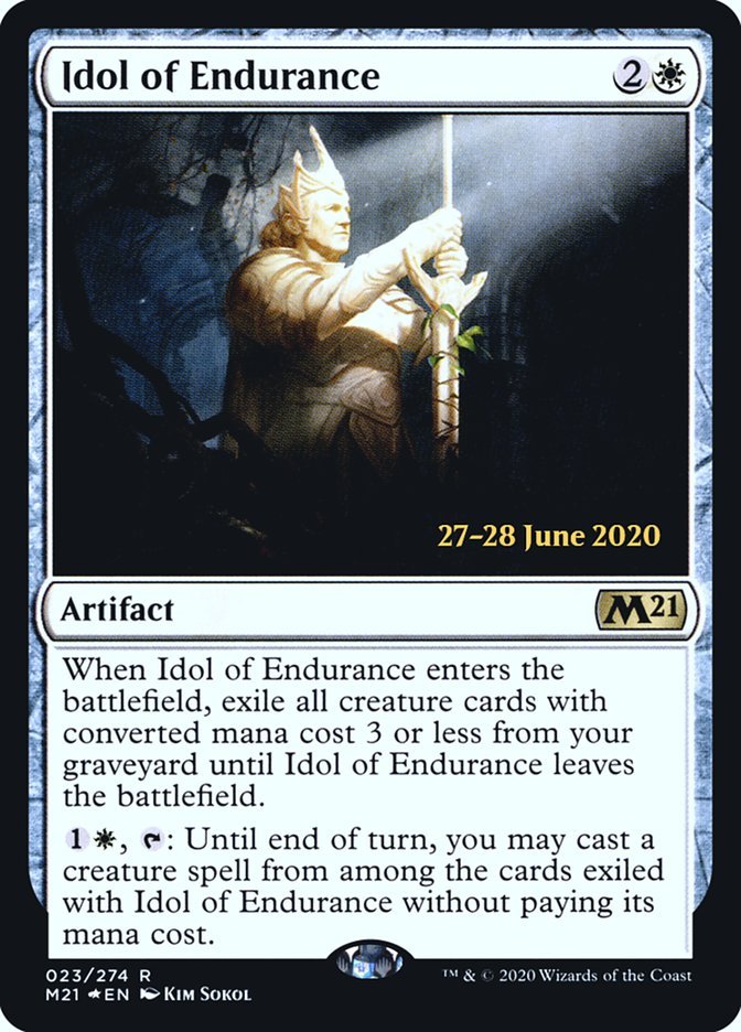 Idol of Endurance [Core Set 2021 Prerelease Promos] - Card Brawlers