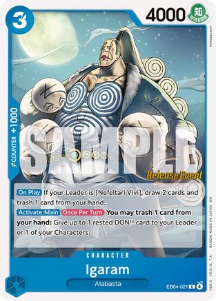 Igaram (EB04-021) - The Azure Sea's Seven Release Event Cards - Card Brawlers