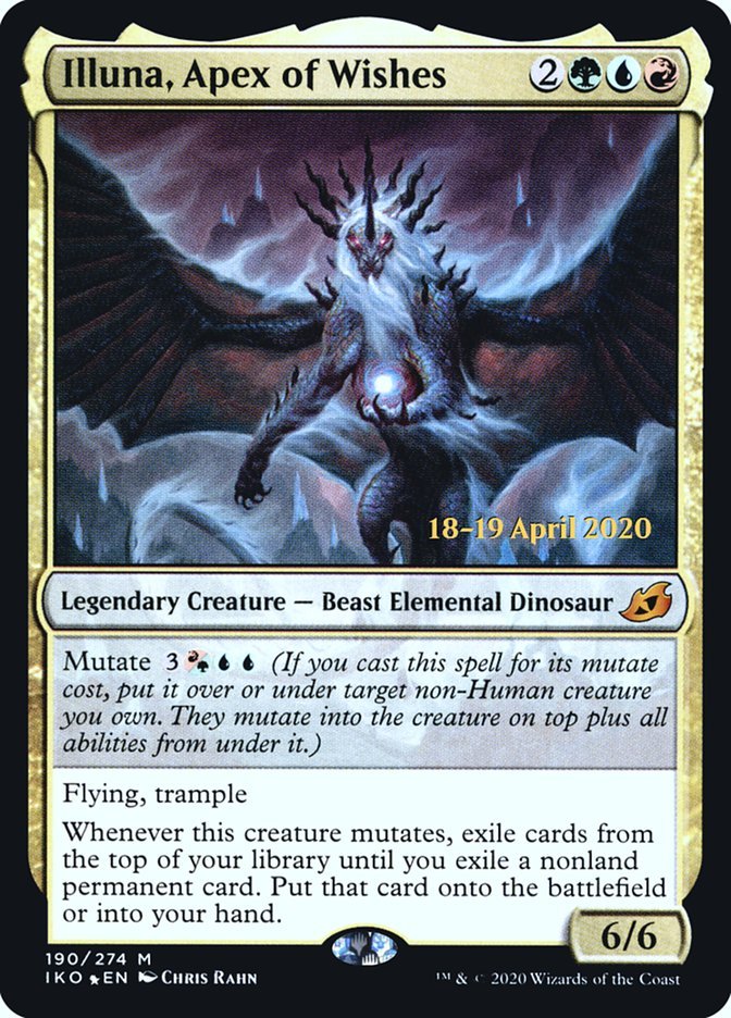 Illuna, Apex of Wishes [Ikoria: Lair of Behemoths Prerelease Promos] - Card Brawlers
