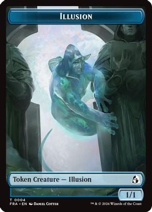 Illusion // Jace Double-Sided Token (FRA-4 // 5) - Reality Fracture - Card Brawlers