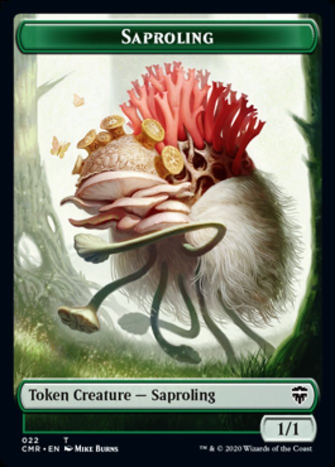 Illusion // Saproling Double - Sided Token [Commander Legends Tokens] - Card Brawlers