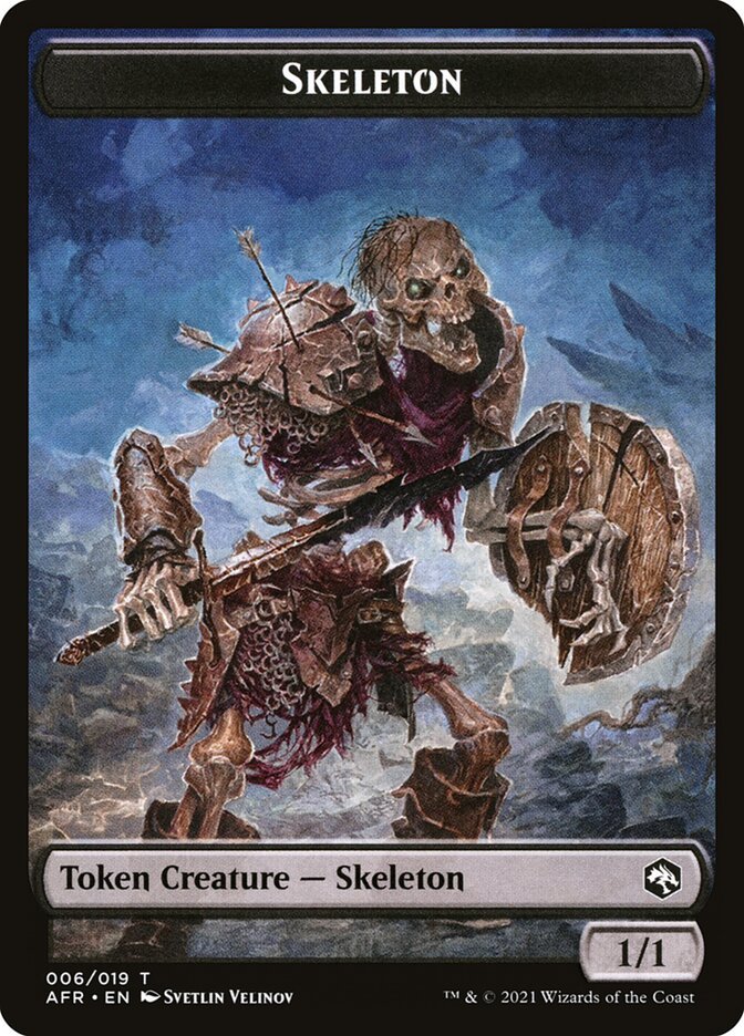 Illusion // Skeleton Double - Sided Token [Dungeons & Dragons: Adventures in the Forgotten Realms Commander Tokens] - Card Brawlers