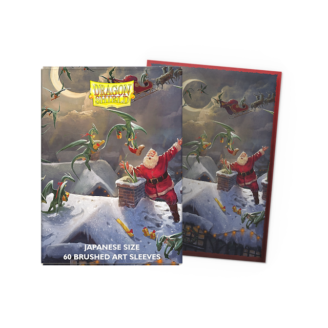 Dragon Shield Brushed Art Sleeves - Christmas ‘Dear Sanno’ 60ct - Card Brawlers | Quebec | Canada | Yu-Gi-Oh!