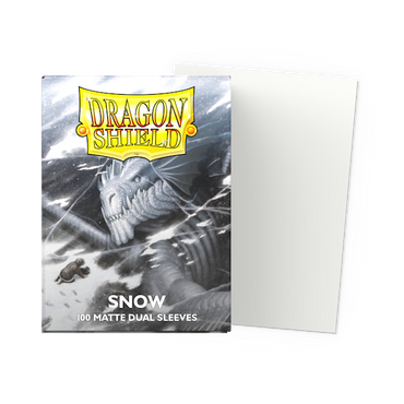 Dragon Shield Matte Dual Sleeves - Snow ‘Nirin’ 100 ct - Card Brawlers | Quebec | Canada | Yu-Gi-Oh!