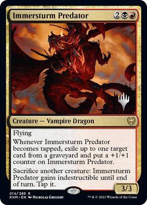 Immersturm Predator (Promo Pack) [Kaldheim Promos] - Card Brawlers