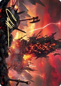 Immersturm Skullcairn Art Card (Gold - Stamped Signature) [Kaldheim Art Series] - Card Brawlers