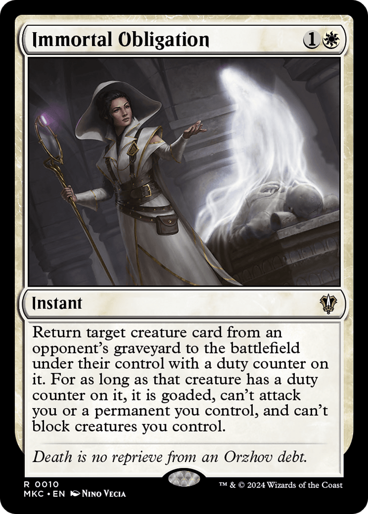 Immortal Obligation [Murders at Karlov Manor Commander] - Card Brawlers