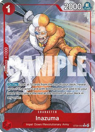 Inazuma (Full Art) (ST30-002) - Starter Deck EX: Luffy & Ace Foil - Card Brawlers