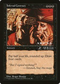 Infernal Contract (Oversized) [Oversize Cards] - Card Brawlers