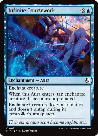 Infinite Coursework (FRA-031) - Reality Fracture Foil - Card Brawlers