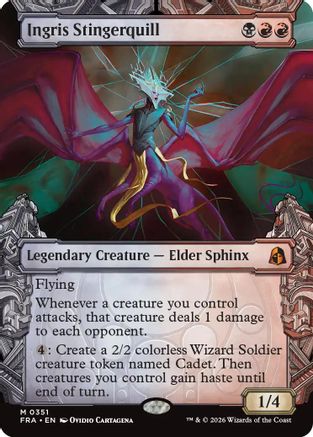 Ingris Stingerquill (Showcase) (0351) (FRA-351) - Reality Fracture Foil - Card Brawlers