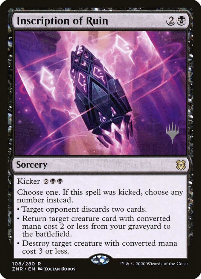 Inscription of Ruin (Promo Pack) [Zendikar Rising Promos] - Card Brawlers