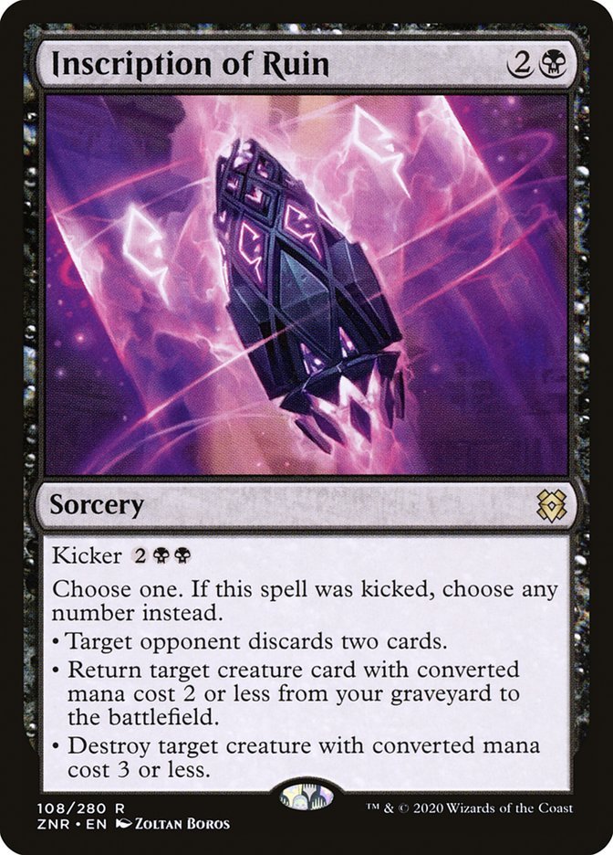 Inscription of Ruin [Zendikar Rising] - Card Brawlers