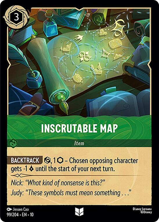 Inscrutable Map (99/204) [Whispers in the Well] - Card Brawlers