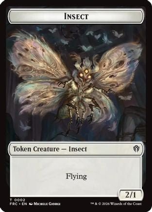 Insect // Rogue Double-Sided Token (FRC-2 // 7) - Commander: Reality Fracture - Card Brawlers