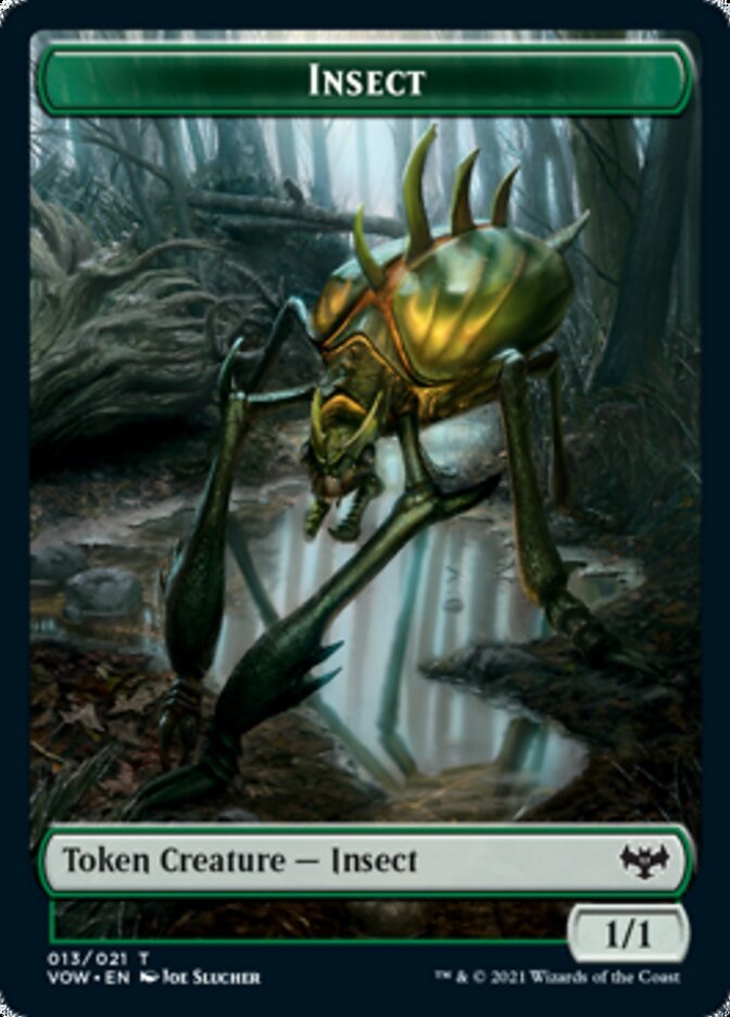 Insect // Spirit (002) Double - Sided Token [Innistrad: Crimson Vow Tokens] - Card Brawlers