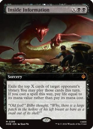Inside Information (Extended Art) (HOB-296) - The Hobbit - Card Brawlers