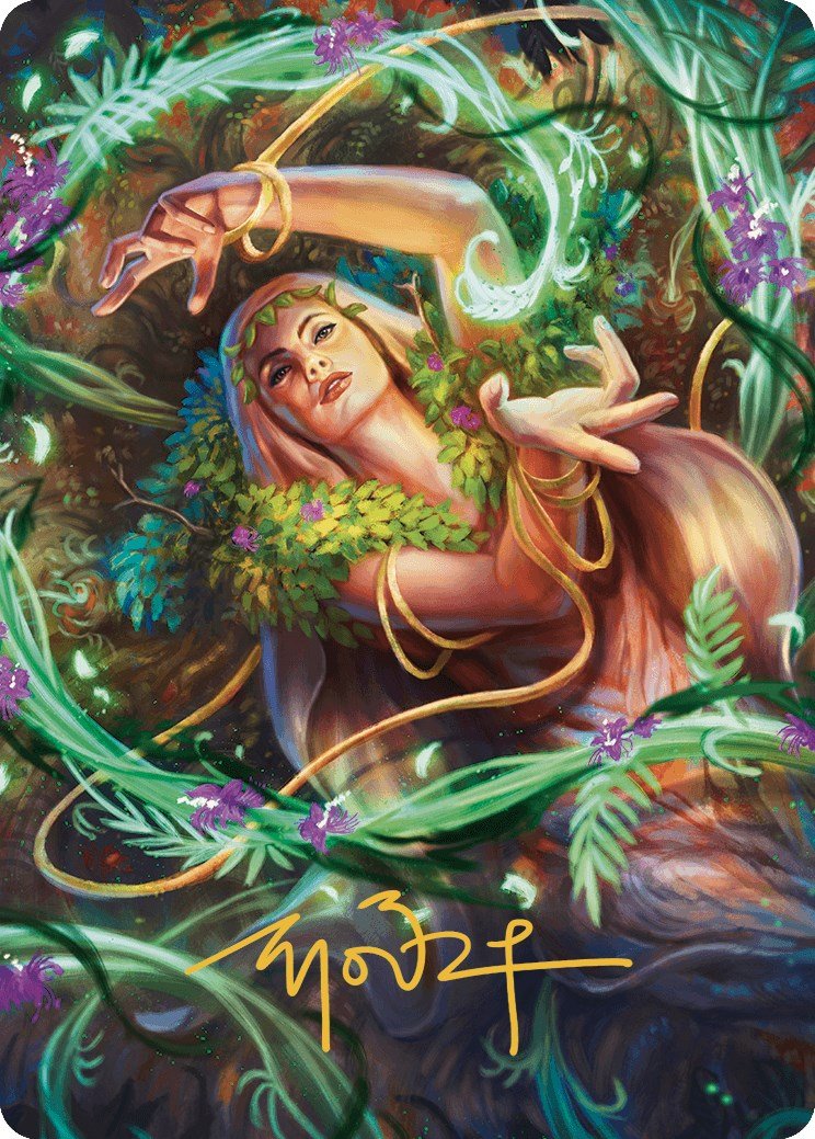Insidious Roots Art Card (Gold - Stamped Signature) [Murders at Karlov Manor Art Series] - Card Brawlers