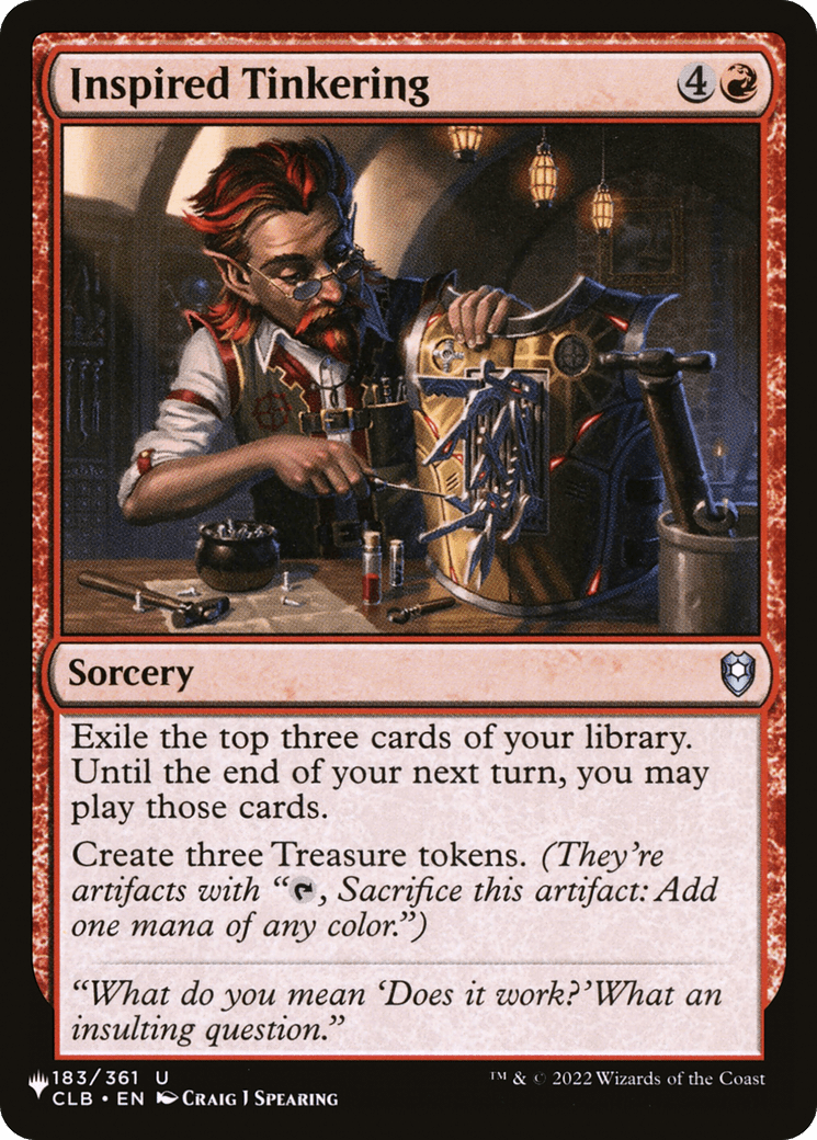 Inspired Tinkering [The List] - Card Brawlers