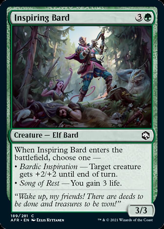Inspiring Bard [Dungeons & Dragons: Adventures in the Forgotten Realms] - Card Brawlers