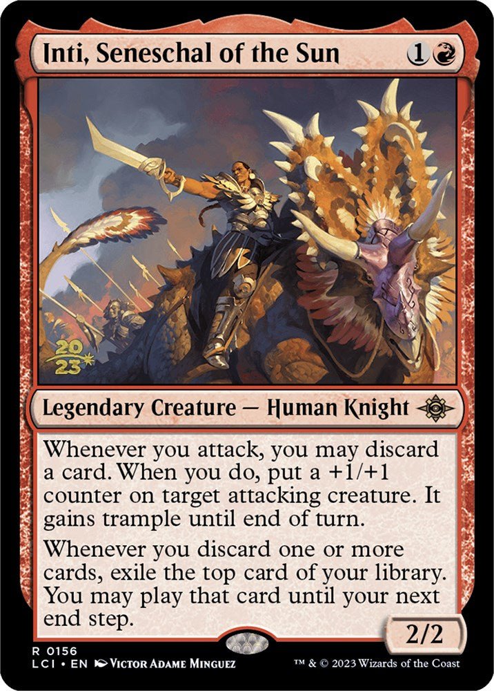 Inti, Seneschal of the Sun [The Lost Caverns of Ixalan Prerelease Cards] - Card Brawlers