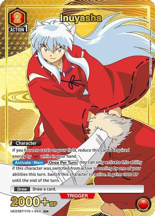 Inuyasha (043) (U*) (UE23BT/IYS-1-043) - UE23BT Inuyasha Foil - Card Brawlers
